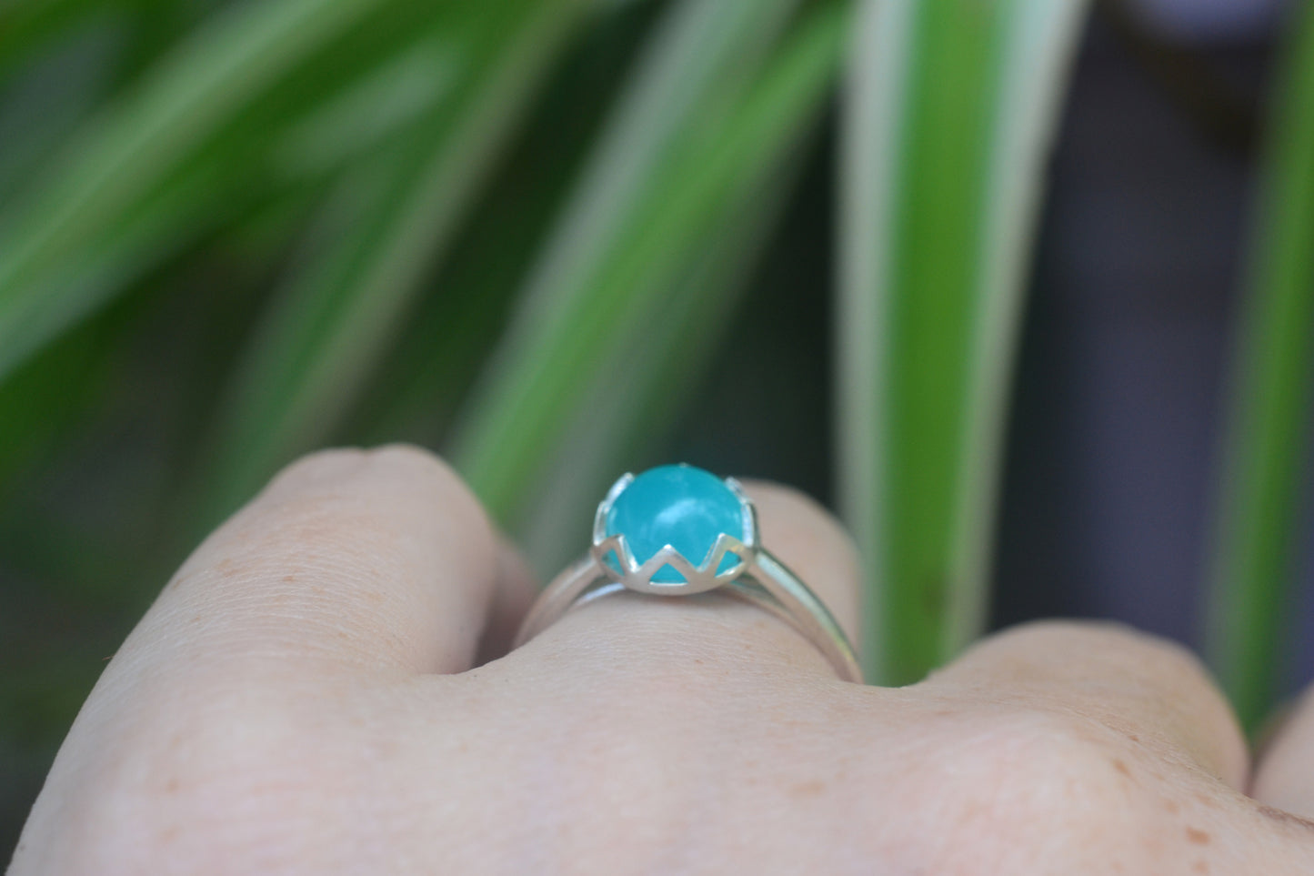 Natural Crystal Ring in Sterling Silver