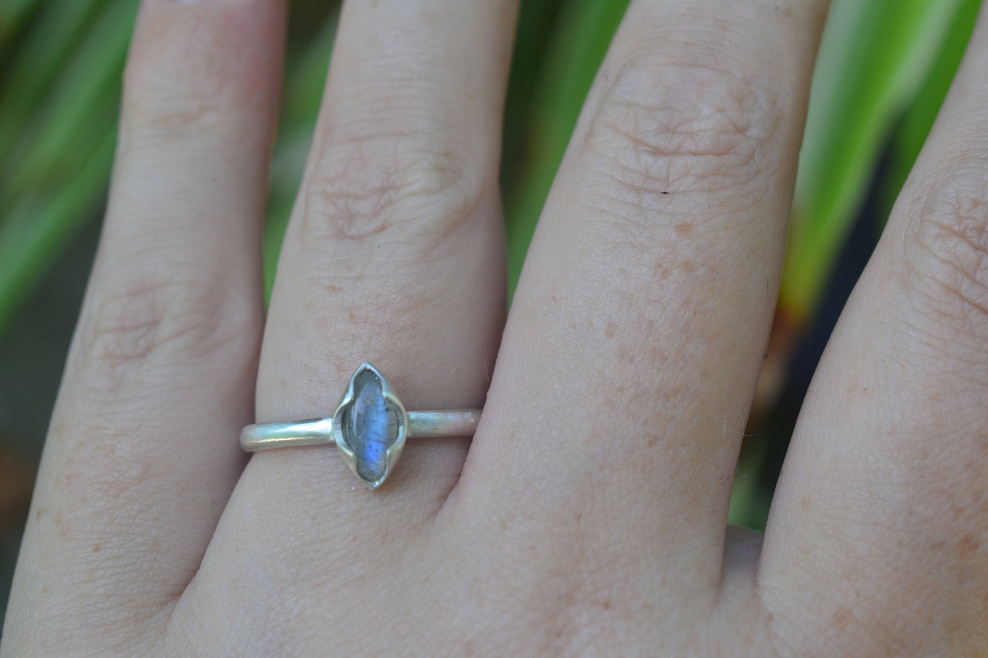 Labradorite Statement Ring in Sterling Silver