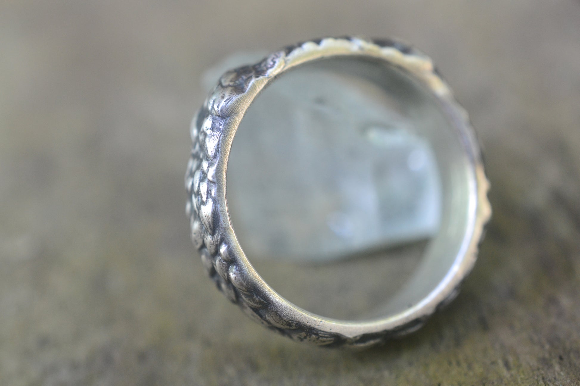 Sterling 925 Silver Dragon Scale Ring