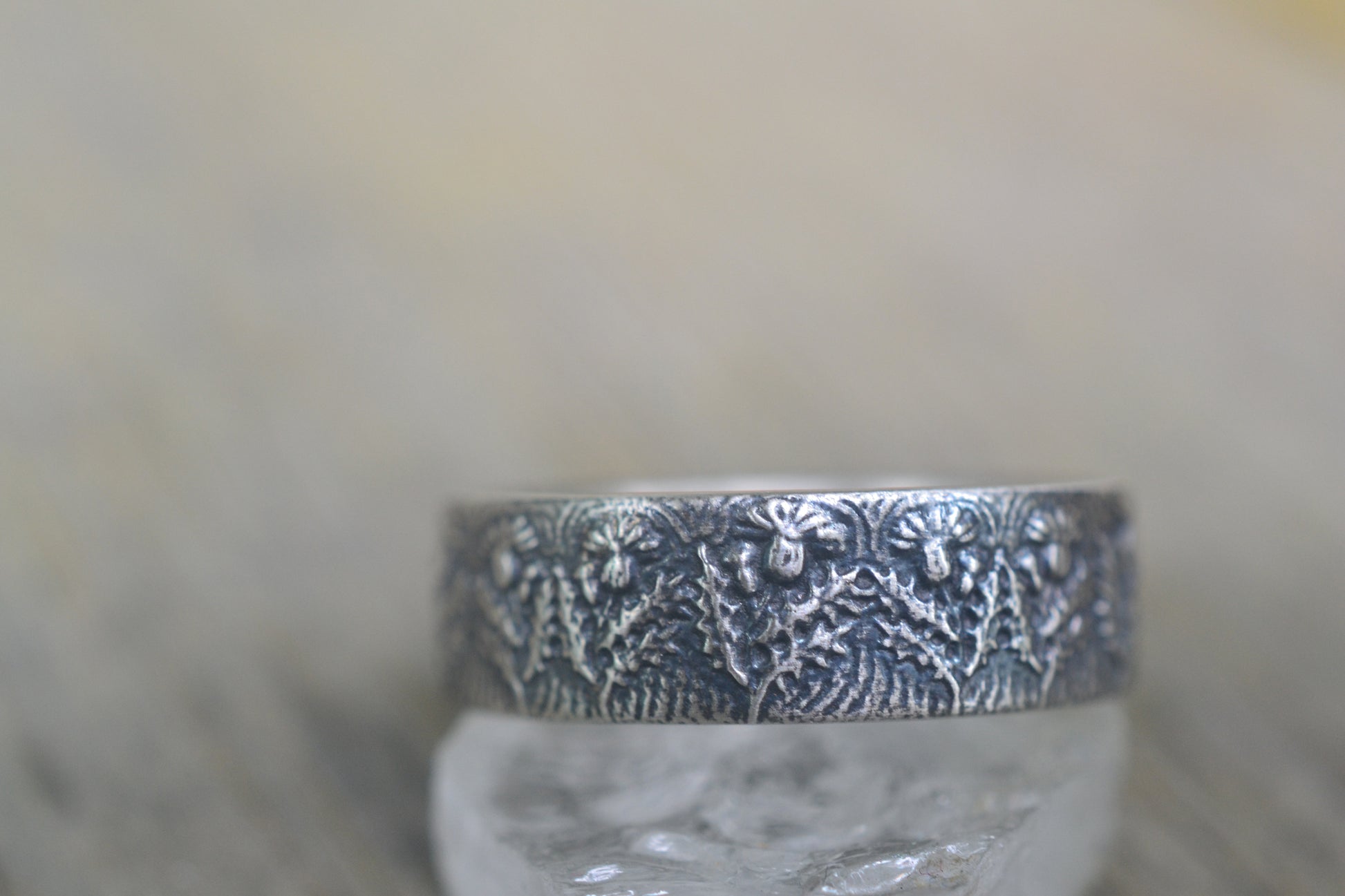 Flower of Scotland Wedding Ring in Silver