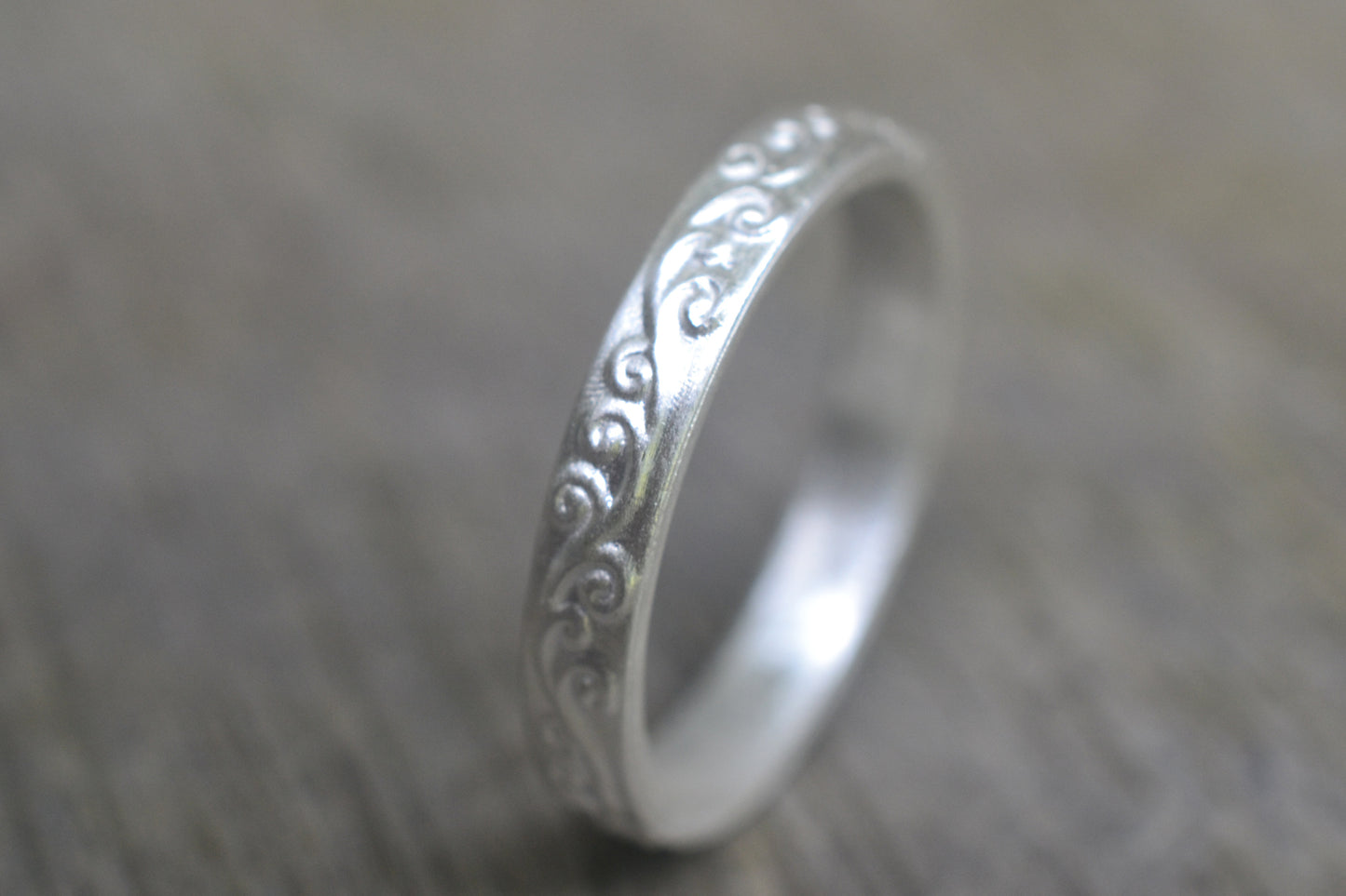 Sterling Silver Spiral Wedding Ring