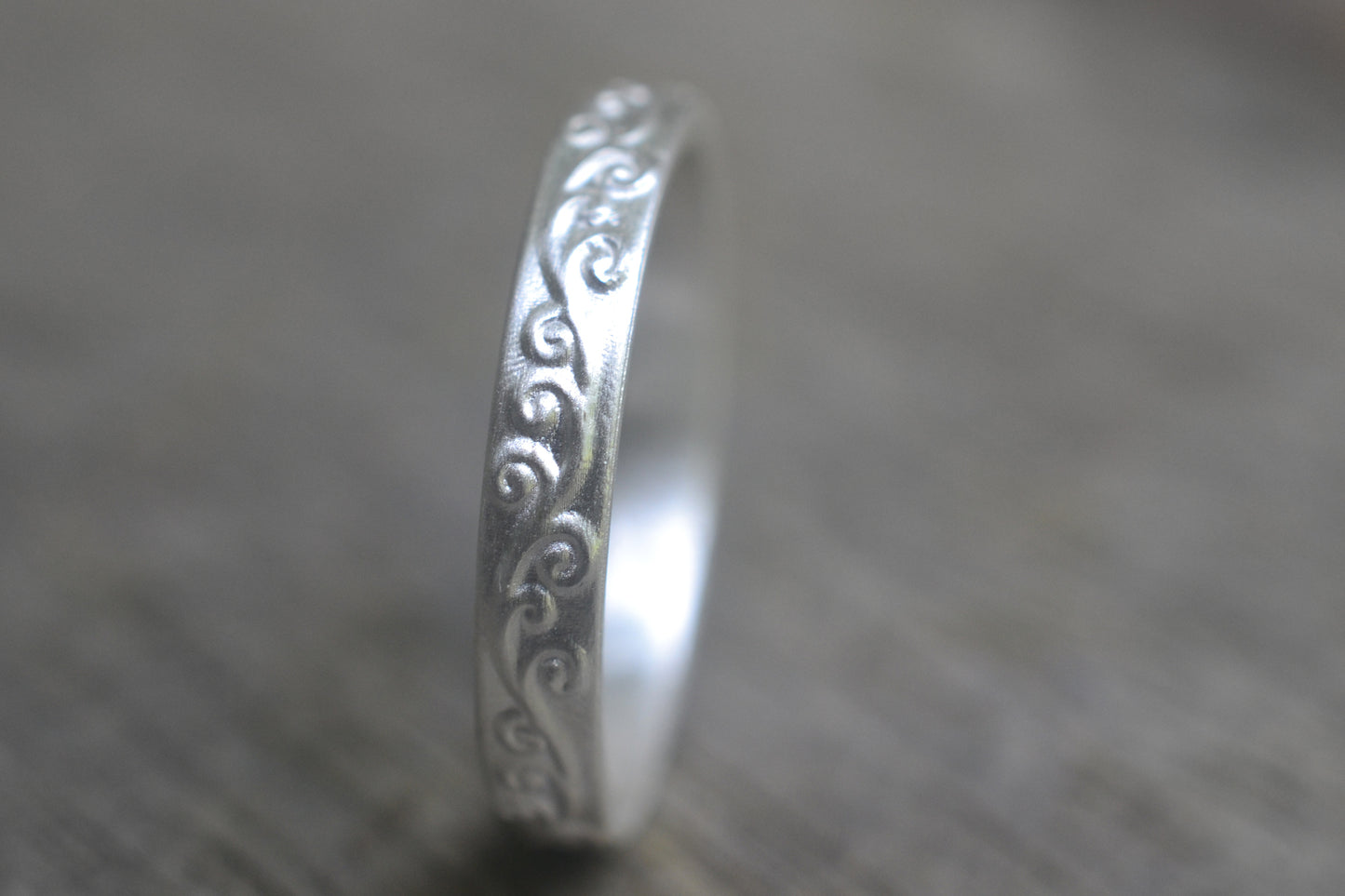 925 Sterling Silver Spiral Wedding Ring