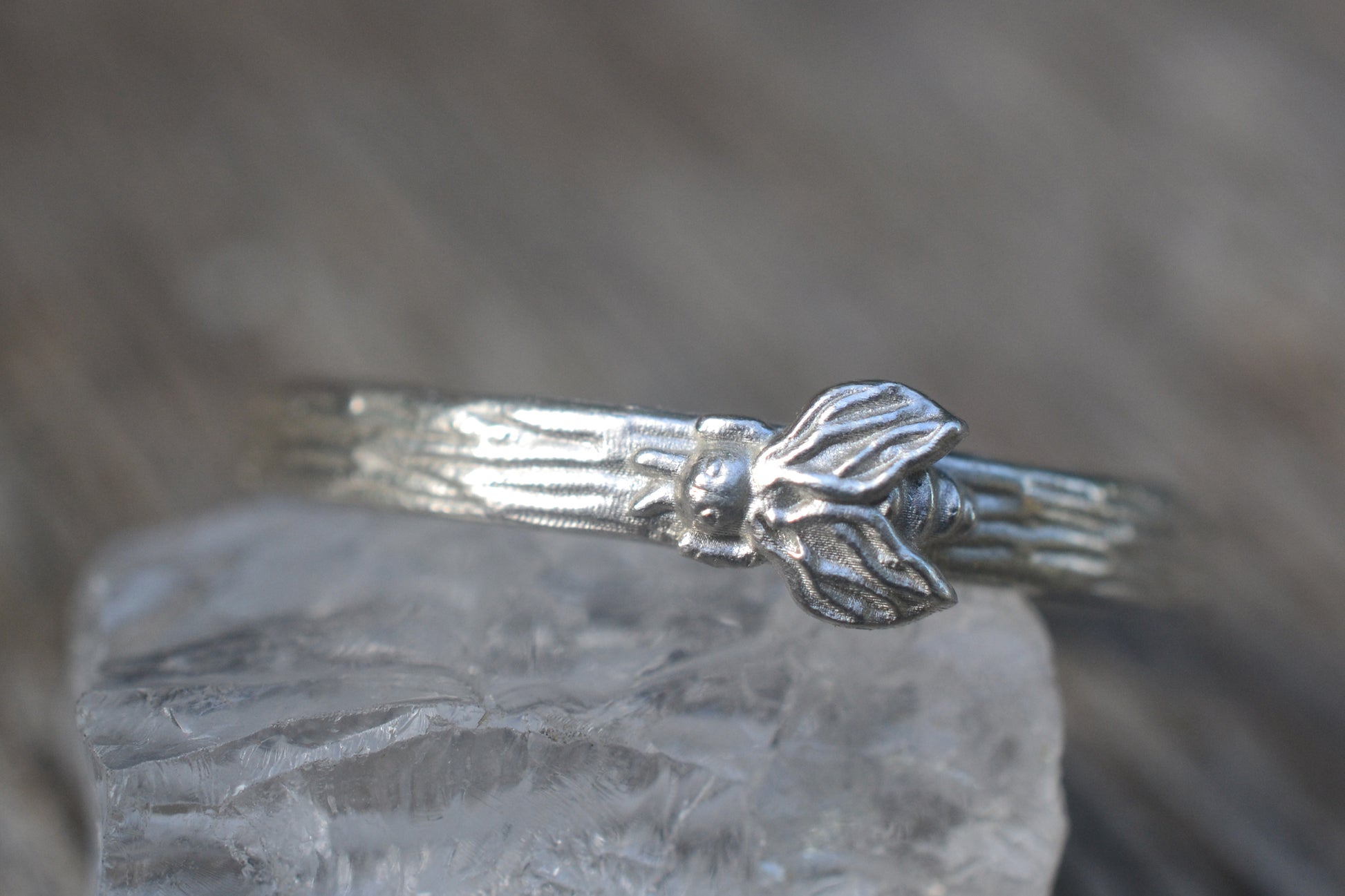 925 Sterling Silver Honey Bee Ring