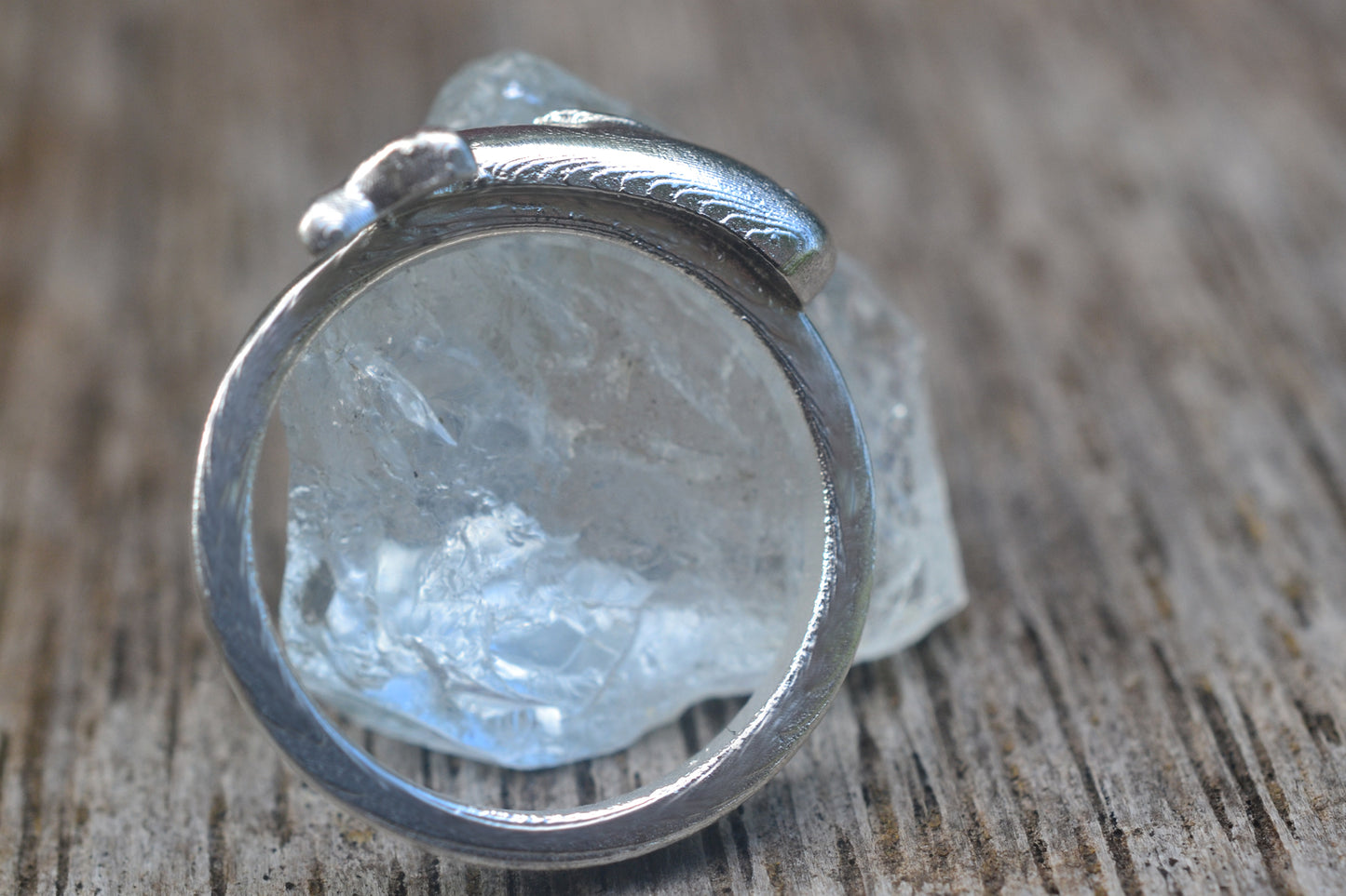 Big Whale Ring in Recycled 925 Silver