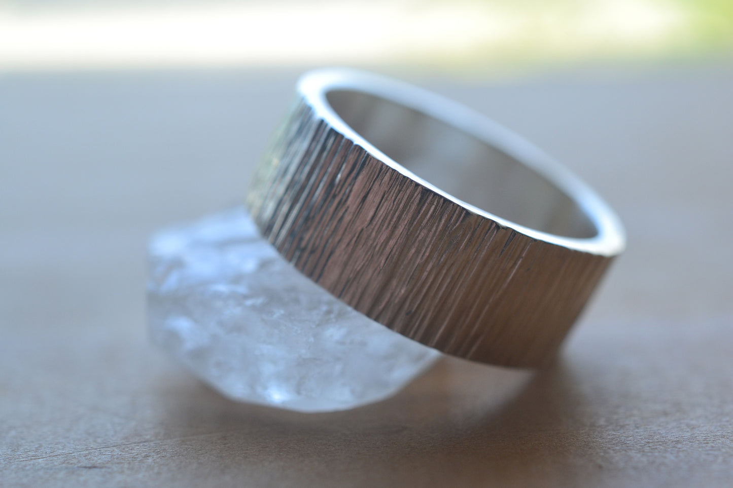 Hammered Sterling Silver Handfasting Ring 