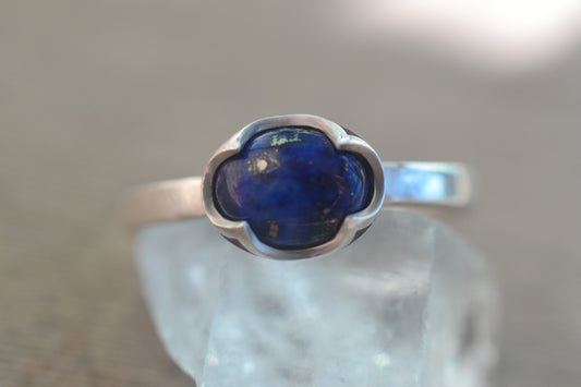 Lapis Lazuli Statement Ring in Sterling Silver