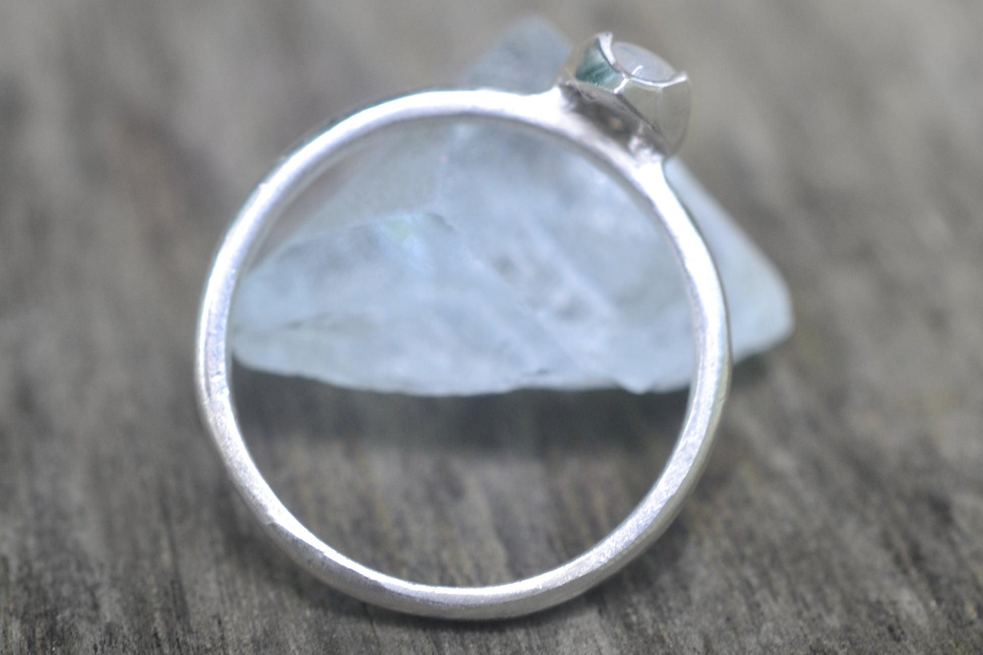 Recycled Sterling Marquse Crystal Ring
