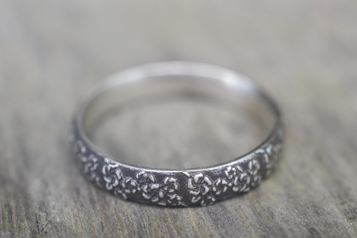 Womens Floral Blossom Wedding Ring