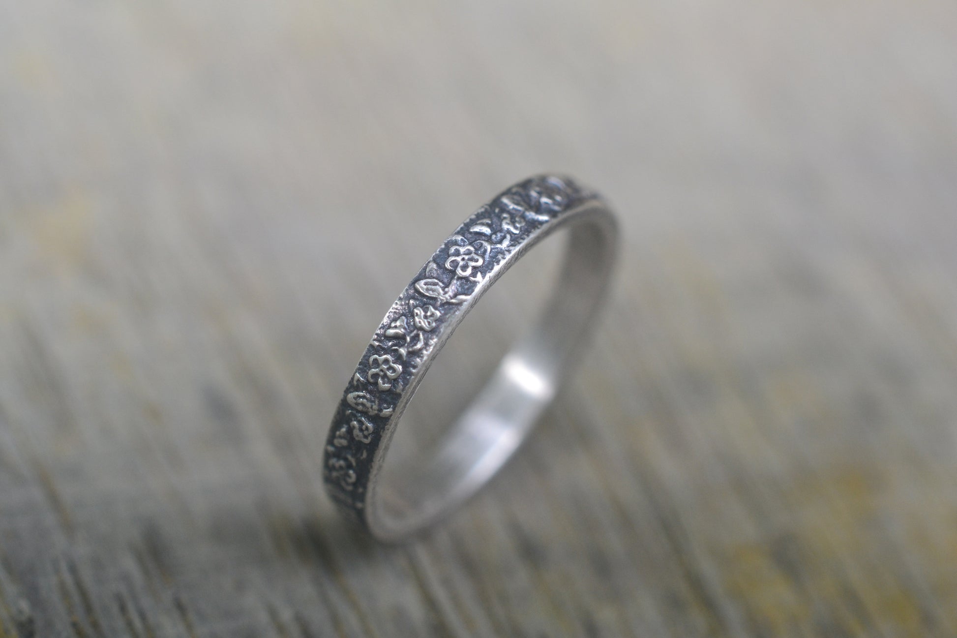 Dainty Rosebush Wedding Ring For Women
