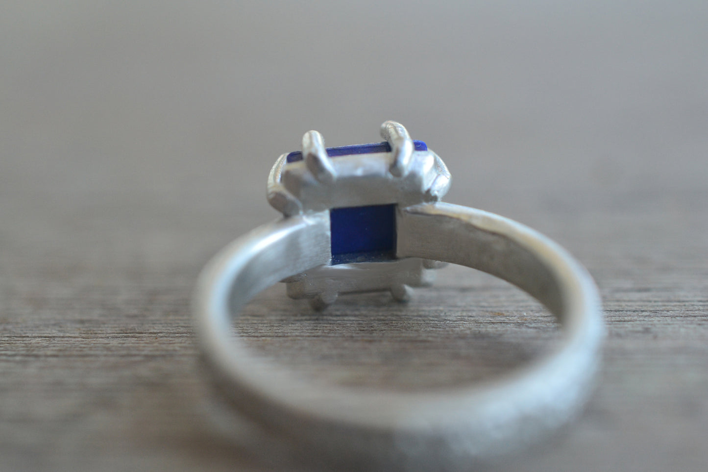 Lapis Lazuli Ring with Open Backed Setting