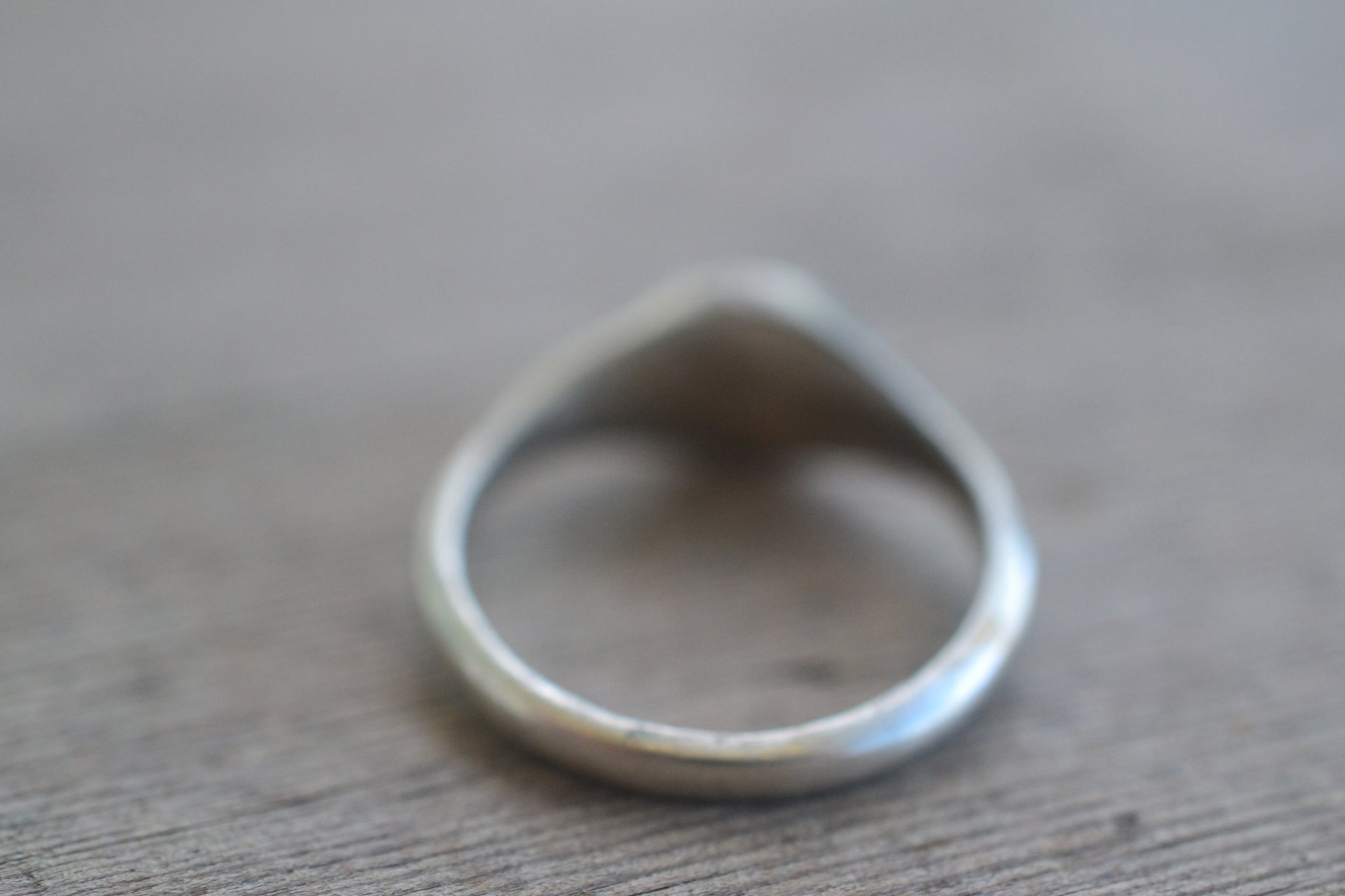 Simple Sterling Silver Signet Ring