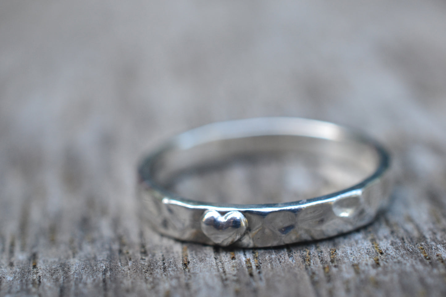 Simple Sterling Silver Heart Ring 