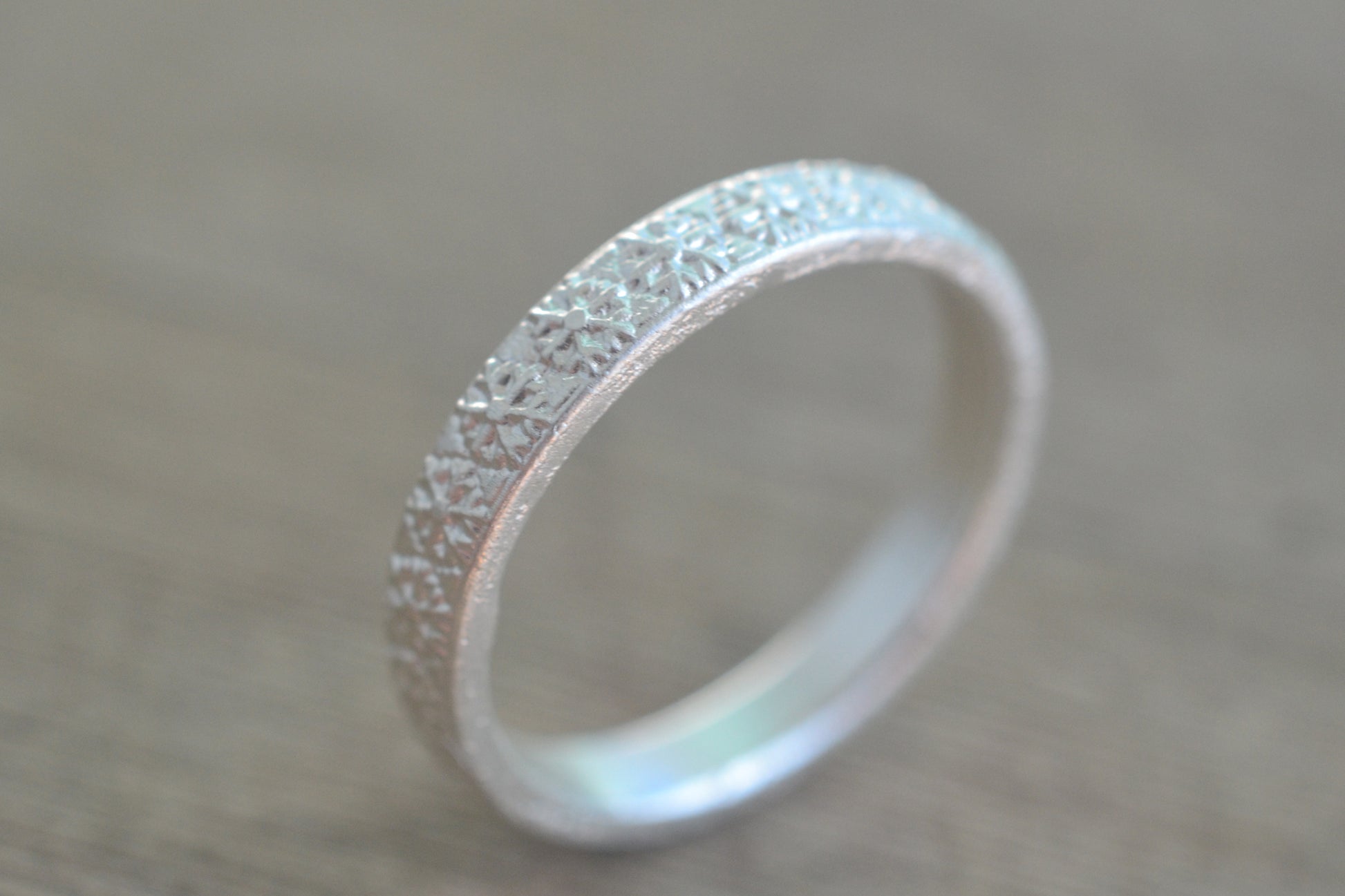 925 Silver Snowflake Wedding Ring For Women