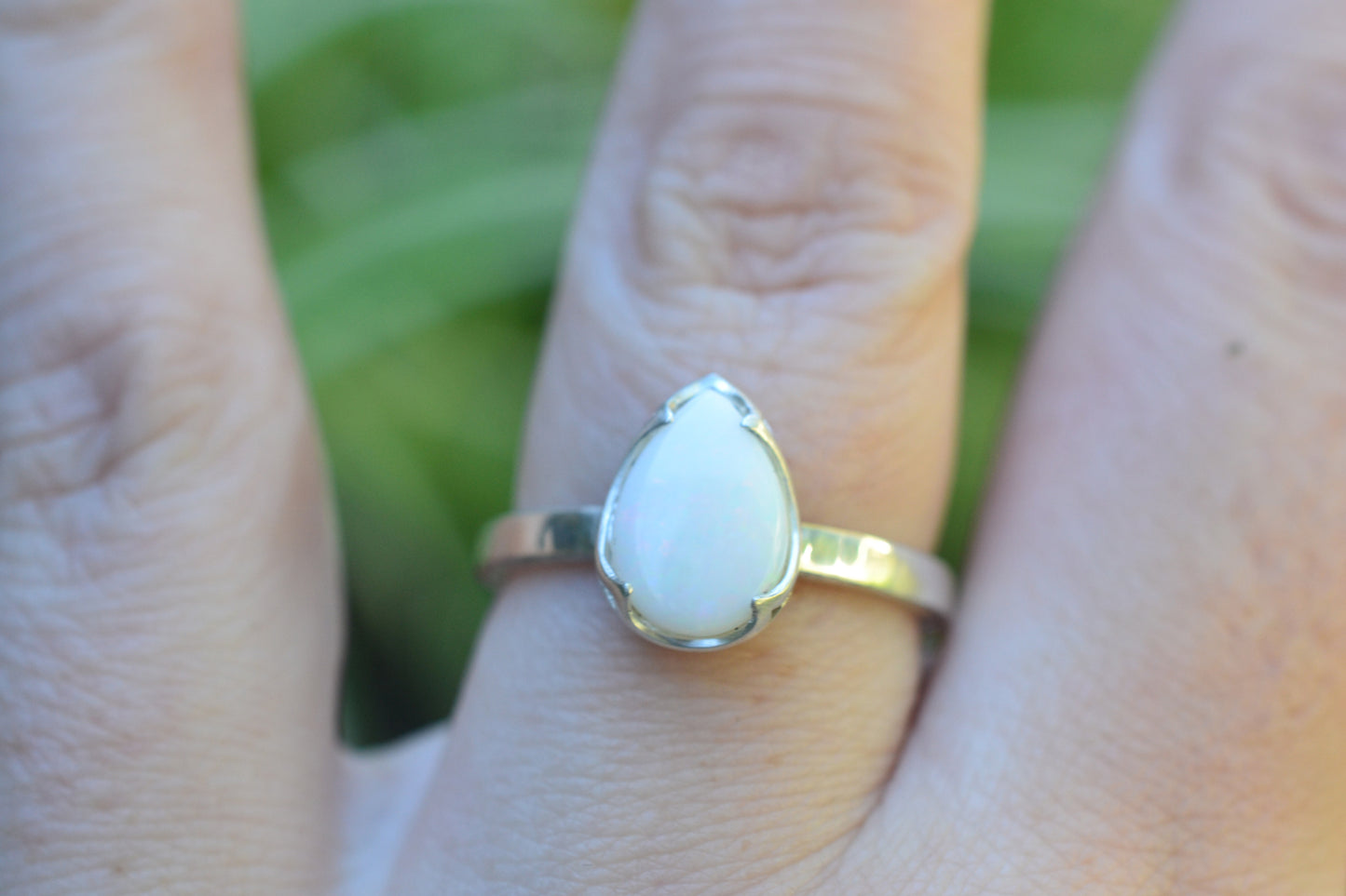 Coober Pedy Opal Ring in 925 Sterling Silver