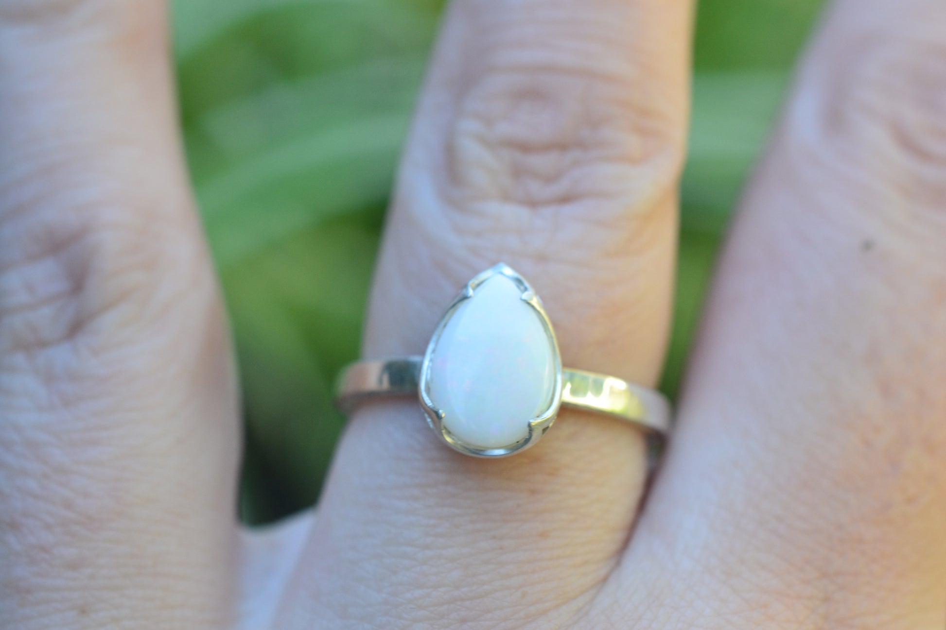 Coober Pedy Opal Ring in 925 Sterling Silver